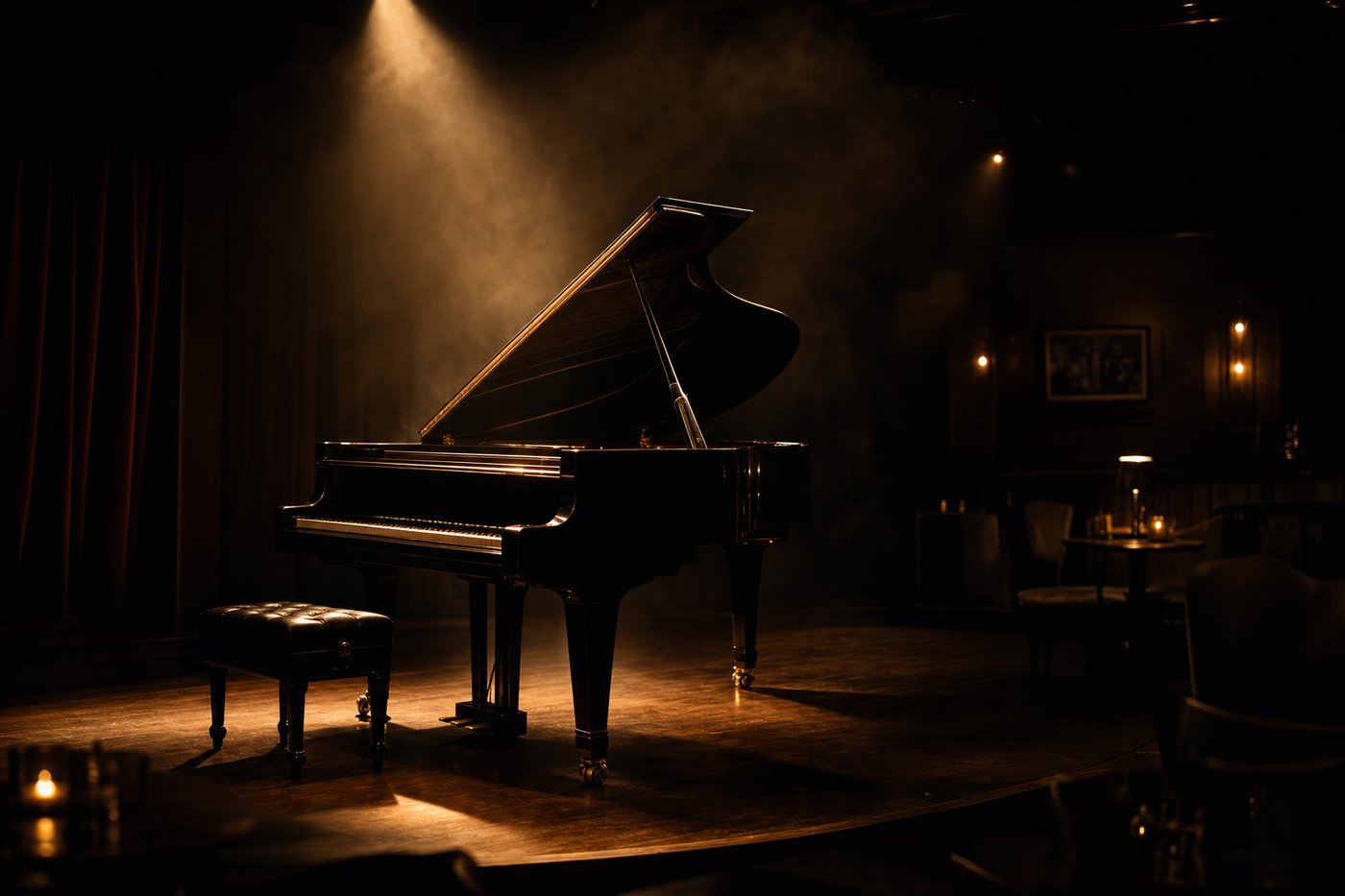 piano à queue de club